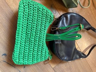 Set borse donna: nere e verdi
