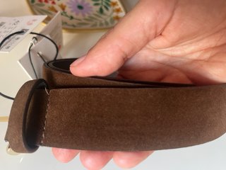 Cinturón nuevo Zara Marrón con Hebilla Dorada