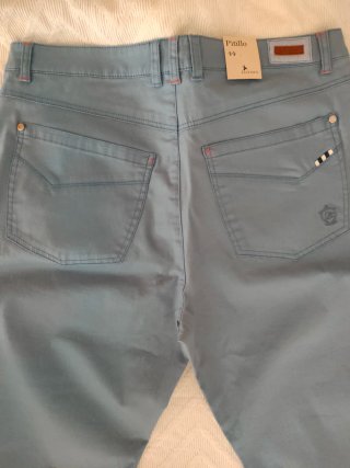 Pantalón pitillo azul mujer talla 44