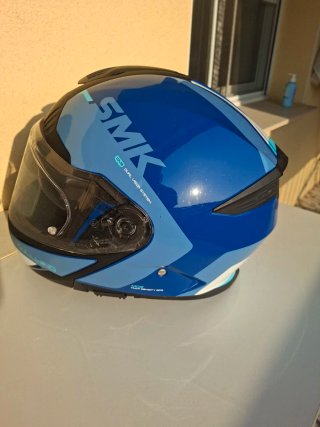Casco Moto SMK Talla 3XL Negro/Azul