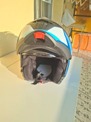 Casco Moto SMK Talla 3XL Negro/Azul
