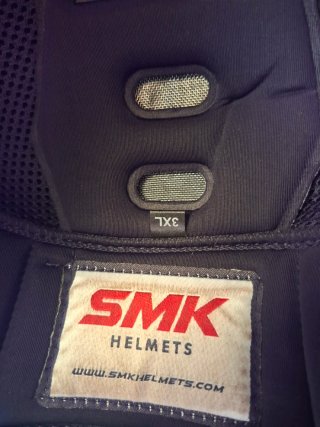 Casco Moto SMK Talla 3XL Negro/Azul