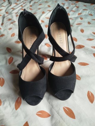 Sandalias de tacón alto negras