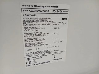 NEVERA COMBI SIEMENS NO FROST ENERGÍA A+