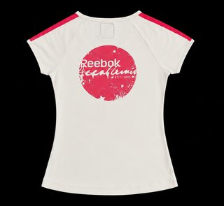 Maglietta Reebok Academia Vintage Bianca Rosa Donna