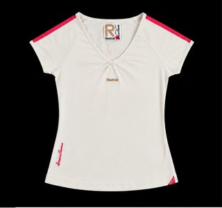 Maglietta Reebok Academia Vintage Bianca Rosa Donna