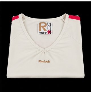 Maglietta Reebok Academia Vintage Bianca Rosa Donna