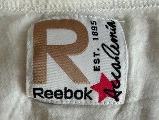 Maglietta Reebok Academia Vintage Bianca Rosa Donna