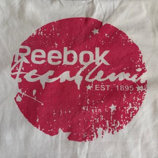 Maglietta Reebok Academia Vintage Bianca Rosa Donna