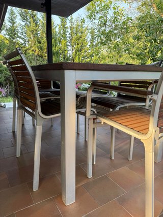 Mesa y 6 Sillas Exterior Teka