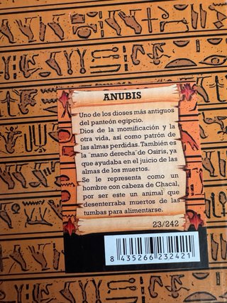 Estátua dourada Deus mumificação Anúbis Egípcio
