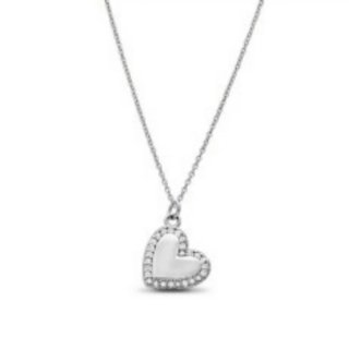 Colgante Corazón Inclinado Plata 925