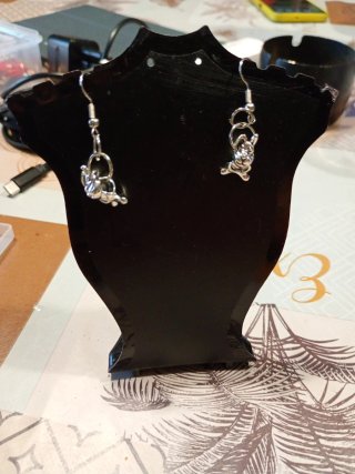 Orecchini coniglietto argento