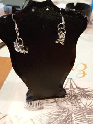 Orecchini coniglietto argento