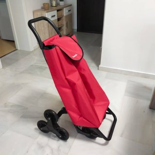 Carrito Escaleras Garmol Rojo