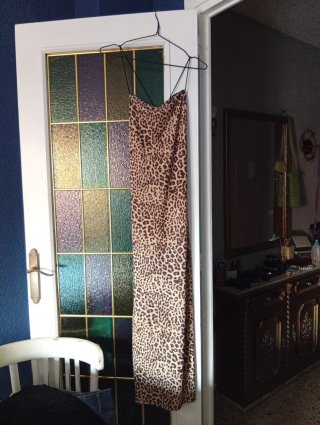 Vestido Y2K animal print