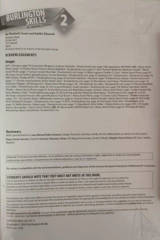 BURLINGTON SKILLS FOR 2 BACH STUDENT'S BOOK