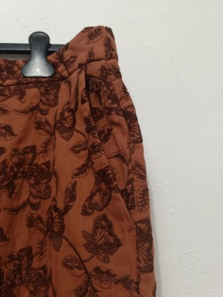 Conjunto Zara bordado perforados talla L