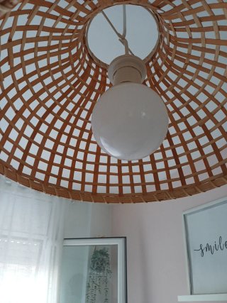 Lámpara de techo bambú/mimbre