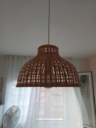 Lámpara de techo bambú/mimbre
