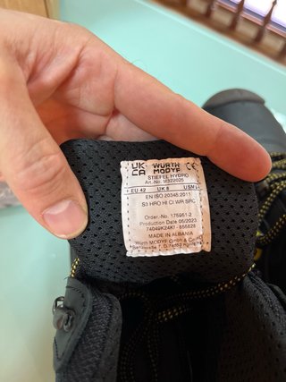 Botas Seguridad Wurth Hydro S3 Talla 42
