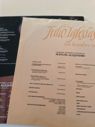 Vinilo LP Julio Iglesias - Un Hombre Solo