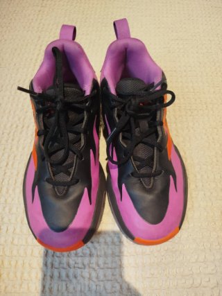 Zapatillas Baloncesto Adidas Morado Naranja