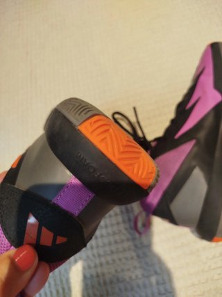 Zapatillas Baloncesto Adidas Morado Naranja