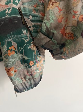 Chaqueta Bomber Estampada Mujer