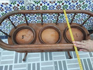 Macetero de madera vintage