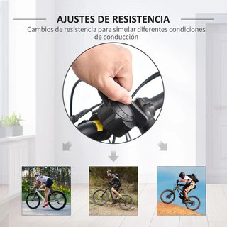 Rodillo de Bicicleta Entrenamiento Plegable Plata