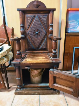 Sillón Trono Antiguo WC Don Pedro