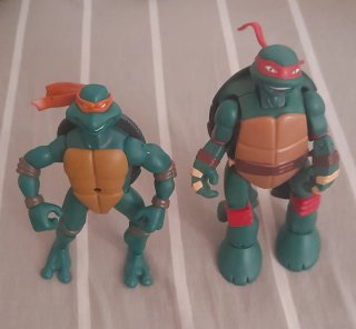 Lote 2 Figuras Tortugas Ninja