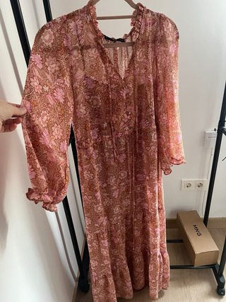 Vestido largo estampado floral