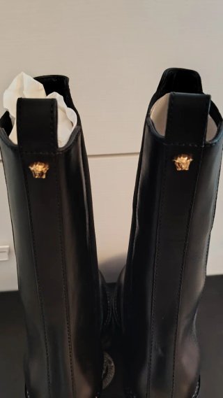 Stivaletti Versace Pelle Nera