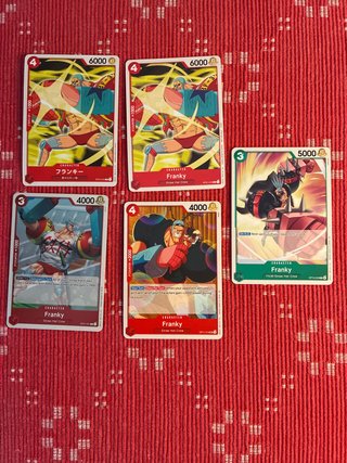 5 Cartas de Franky One Piece TCG
