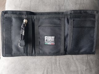 Portafoglio Fiat Velcro Nero Multitasche