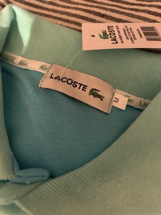 Polo Lacoste Talla M Verde Azulado