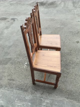 Mesa comedor castaño y 6 sillas