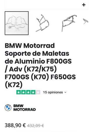 Soportes Maletas Laterales BMW F800 GS/ F700 GS