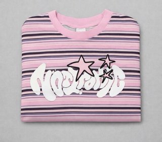 Camiseta Boxy Print rayas