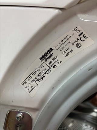Lavadora Hoover Otsein 7kg 1200rpm
