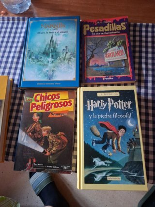 Lote 4 libros juveniles y de fantasía