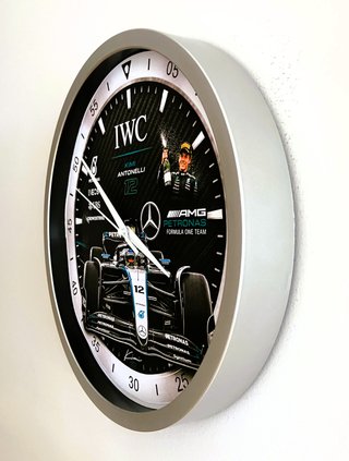 Relógio Parede Mercedes F1 Kimi Antonelli 12