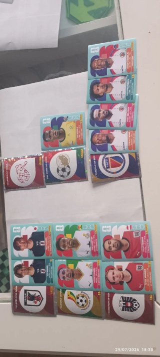 Cromos sueltos de Panini mundial 2026