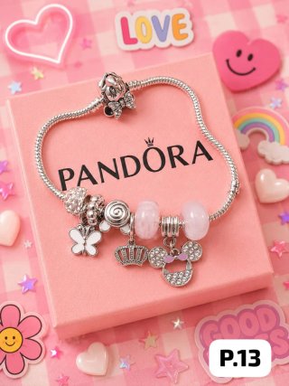 Pulsera Pandora Oso Corazón Rojo