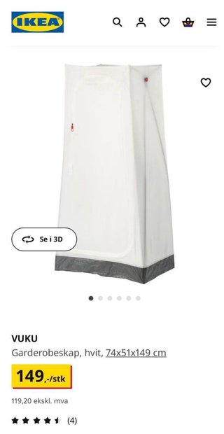 Armario VUKU IKEA Nuevo Precintado