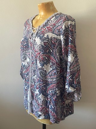 Blusa Cortefiel Estampada Talla L