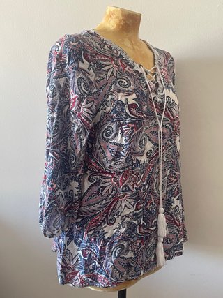 Blusa Cortefiel Estampada Talla L