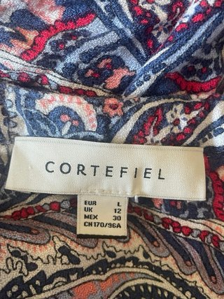 Blusa Cortefiel Estampada Talla L